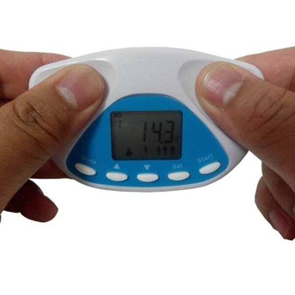 Medidor de biopedancia com 8 memorias imc gordura corporal analisador Portátil - 2