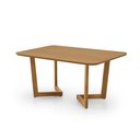Ver imagem 1 de Mesa de Jantar 1,60m Evolution Design Premium para 6 Lugares - Amadeirado