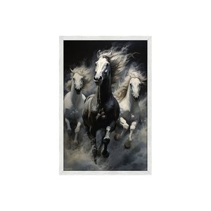 Quadro Decorativo Cavalos: Mod. 0405 Collor-ink Mod.0405 50 X 75cm Branco