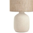 Ver imagem 4 de Abajur Luminária em Cerâmica e Fibra Natural 18269 48x33,5cm
