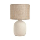 Ver imagem 1 de Abajur Luminária em Cerâmica e Fibra Natural 18269 48x33,5cm