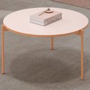 Ver imagem 1 de Mesa de Centro Decorativa Sala de Estar Industrial Ellie D05 Off White - Lyam Decor