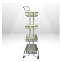 Ver imagem 2 de Carrinho Organizador Prateleira Cozinha Multiuso 4 Andares