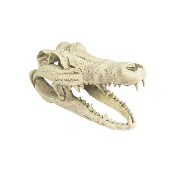 Enfeite Aquário Esqueleto Cabeça Crocodilo Pequeno 54100 - 4