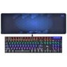 Teclado + Mouse Pad Mtek Mk52Uka Mecanico Ingles / Portugues - Preto - 1