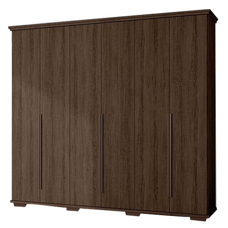 Guarda Roupa Casal Everest Max Nogueira – Zanzini | MadeiraMadeira