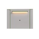 Ver imagem 5 de Painel Sala Maresias para TV até 75 Polegadas com LED e Prateleira Off-White/Pistache