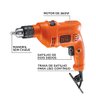 Furadeira de Impacto 3/8 10mm 560w 127v Tm500br - Black Decker - 2