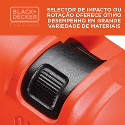 Furadeira de Impacto 3/8 10mm 560w 127v Tm500br - Black Decker - 3