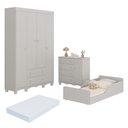 Ver imagem 2 de Quarto Infantil Completo com Minicama Montessoriana e Colchão Incluso Dengo Multimóveis MP4896 Off