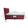 Cama Box Colchão Magnético Queen com Massageador 1000 Massagens com Cabeceira - Compact:bordo - 3