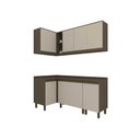 Ver imagem 2 de Lavanderia Modulada Lora 8 Portas 7 Prateleiras MDF 267.6cm Bege Casa 812