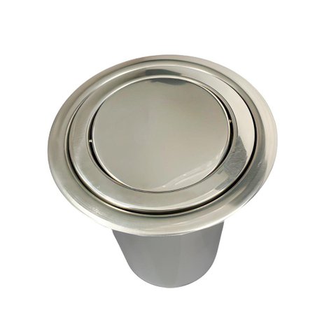 Lixeira Pia Cozinha Embutir Giratória Granito Inox 5 Litros