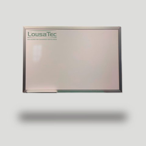 Quadro Branco Liso Reto 070x050cm - Lousa Profissional - Moldura de Alumínio