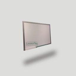Quadro Branco Liso Reto 070x050cm - Lousa Profissional - Moldura de Alumínio - 3