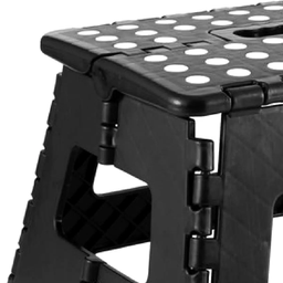 Banqueta Plástica Dobrável com Alça Multiuso Vonder 22cm Capacidade 150kg Preto - 4