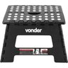 Banqueta Plástica Dobrável com Alça Multiuso Vonder 22cm Capacidade 150kg Preto - 7