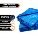 Ver imagem 3 de Lona de Polietileno Azul Impermeável Piscina Barraca Telhado 100 Micras/m2 2x2m
