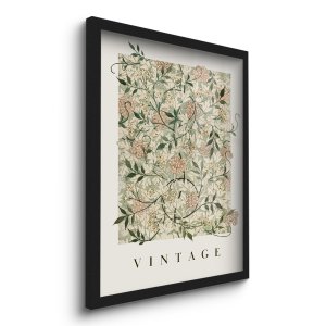 Quadro Decorativo Flores Vintage 45x33 C/vidro