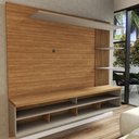 Ver imagem 5 de Painel para Tv até 65 Polegadas Ripado 2 Portas Amêndoa/titânio- Panorama Móveis