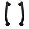 Barra de Apoio Alça 50cm Preto Inox Kit 2 Unidades Segurança Corrimao Cadeirante Acessibilidade - 1