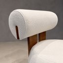 Ver imagem 3 de Poltrona Hippo Bouclé Off White Madeira Maciça