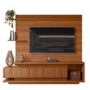Ver imagem 2 de Estante Home Sala 210cm para Tv 65 Istambul Lukaliam Jequitiba Ripado 3d