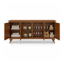 Ver imagem 2 de Buffet de Madeira Maciça Aparador Monterrey 4 Portas Castanho