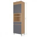 Ver imagem 2 de Paneleiro 2 Portas 1 Gaveta Torre Quente Nesher Realeza Premium 65cm 100% MDF