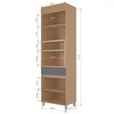 Ver imagem 4 de Paneleiro 2 Portas 1 Gaveta Torre Quente Nesher Realeza Premium 65cm 100% MDF