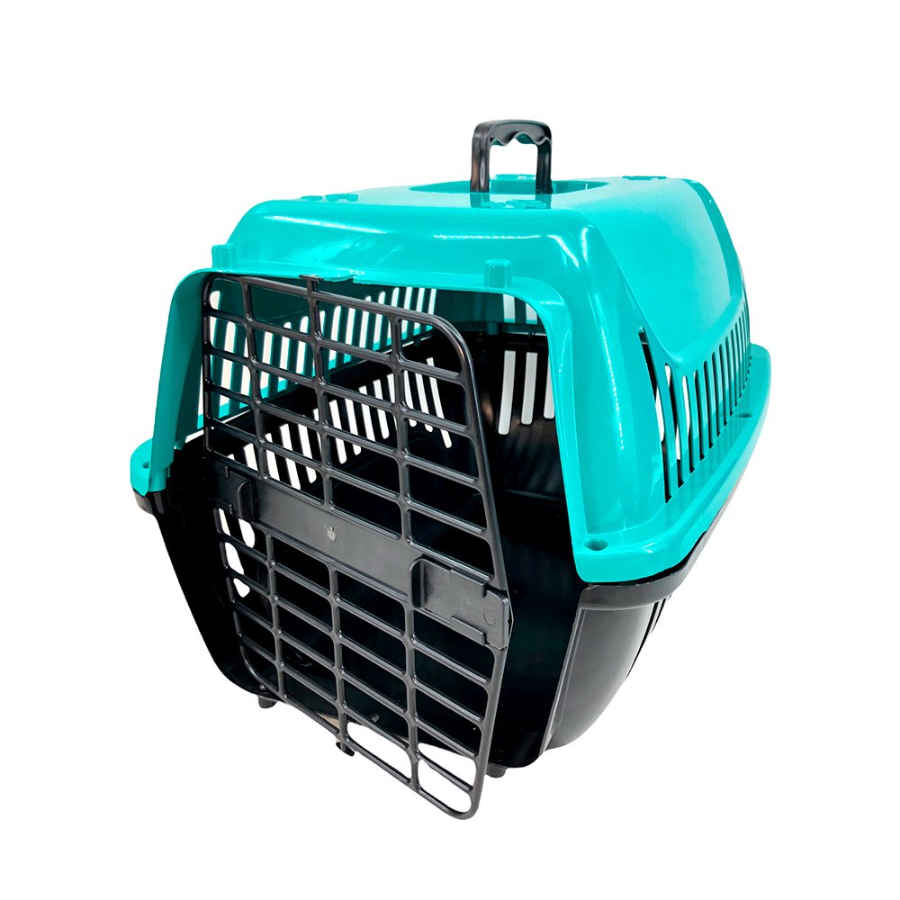 Caixa de Transporte Pet N2 Cães Gatos BrinqPet: Verde - 2