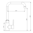 Ver imagem 4 de Torneira Inox Cozinha Misturador Monocomando Preta Mesa Doan ME15B