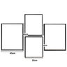 Kit 4 Quadros Decorativos Plantas Formas e Linhas Moldura Preta - 2