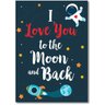 Quadro "I love you to the moon and back" - Amour - Placa Mdf - quadros decorativos - 2