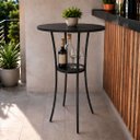 Ver imagem 2 de Mesa Alta Bistrô para Área Gourmet Bar Porto Cor Preto - Kmj