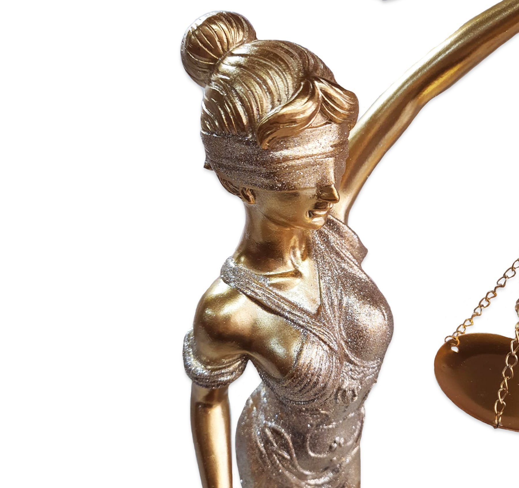 Estátua Dama da Justiça Têmis Deusa 55 Cm Símbolo do Direito - 2