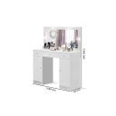 Ver imagem 3 de Penteadeira Real com Camarin com Luz de Led 3 Gavetas Sendo 1 Gaveta com Divisórias + 2 Portas Campe