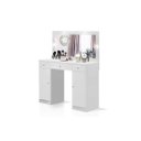 Ver imagem 2 de Penteadeira Real com Camarin com Luz de Led 3 Gavetas Sendo 1 Gaveta com Divisórias + 2 Portas Campe