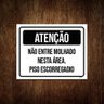 Kit 3 Placas Atenção Não Entre Molhado Piso Escorregadio - 1