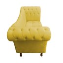 Ver imagem 3 de Recamier Divã Rio 1,50m Suede Amarelo - Dominic Decor