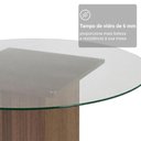 Ver imagem 7 de Conjunto Sala de Jantar Denali Mesa Tampo de Vidro 4 Cadeiras Rustic/preto Madesa