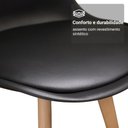 Ver mais imagens de Conjunto Sala de Jantar Denali Mesa Tampo de Vidro 4 Cadeiras Rustic/preto Madesa
