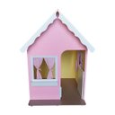 Ver imagem 4 de Casinha Infantil Compacta com Cortina 1.00M em MDF Rosa/Branca Brinquedo Criança Feliz