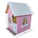 Casinha Infantil Compacta com Cortina 1.00m Em Mdf Rosa/Branca Brinquedo Criança Feliz - 5