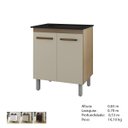 Ver imagem 5 de Balcão para Cooktop Jade 2 Portas: Savana Off White