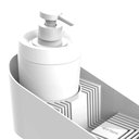 Ver imagem 2 de Dispenser Porta Detergente com Suporte para Sabão e Esponja Branco Flat Crippa Pia Cozinha