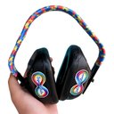 Ver imagem 3 de Abafador de Sons para Autistas Preto 11 Db Arco Colorido + Cubo Mágico