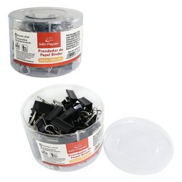 Kit 48 Unidades Prendedor de Papel Binder Pratico 25mm - 2