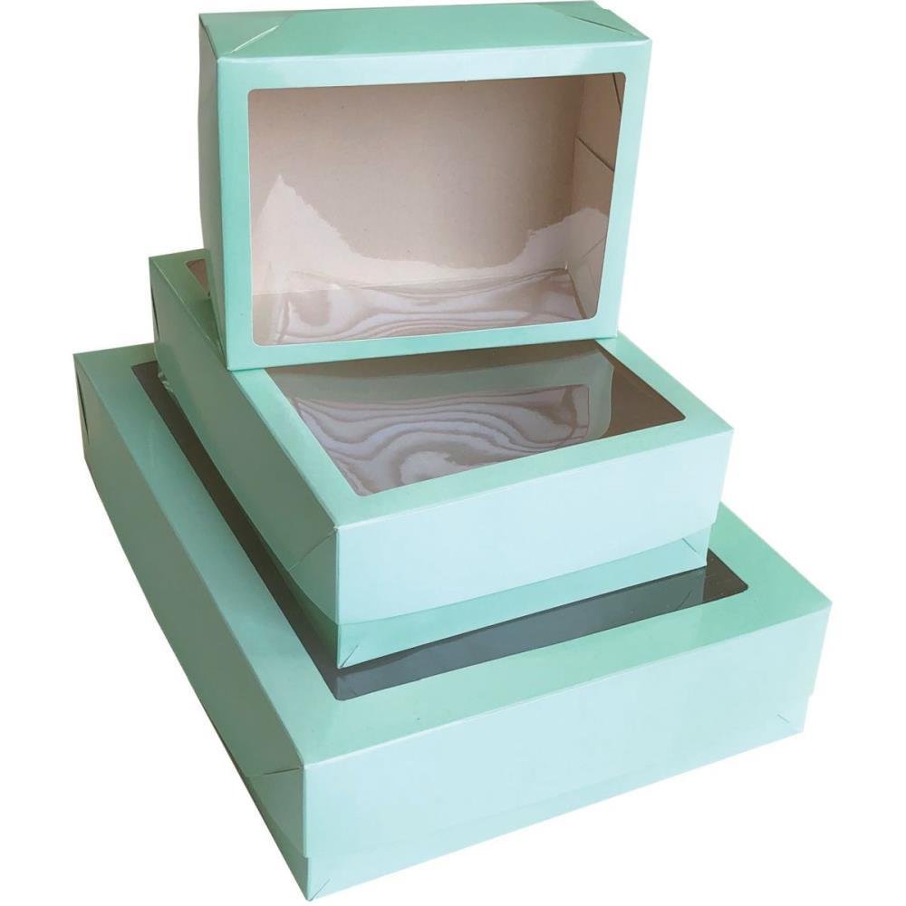 Caixa para Presente com Tampa Pq (19x14,5x7,5cm) com Visor Sua Pacote com 20 - 2