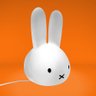 Luminária Abajur Cabeça Miffy 36cm Grande Coelho Branco - 6